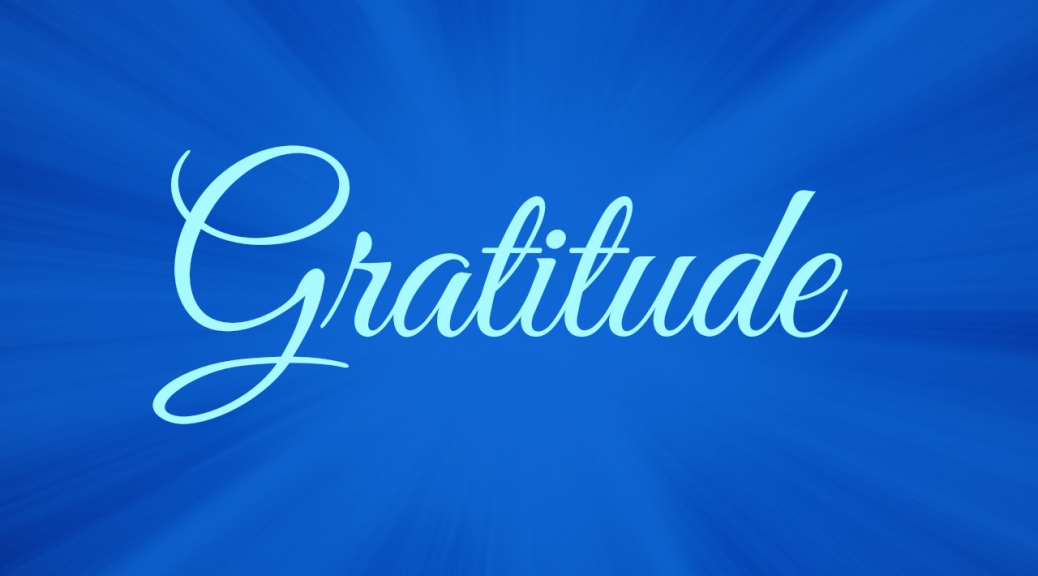 Gratitude -- a key to reducing stress